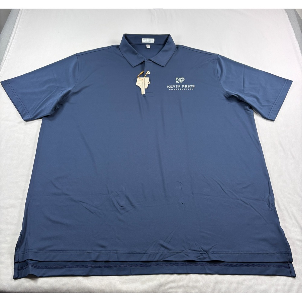 Peter Millar Shirt Mens 3XL Blue Golf Polo Summer Comfort Performance NEW
